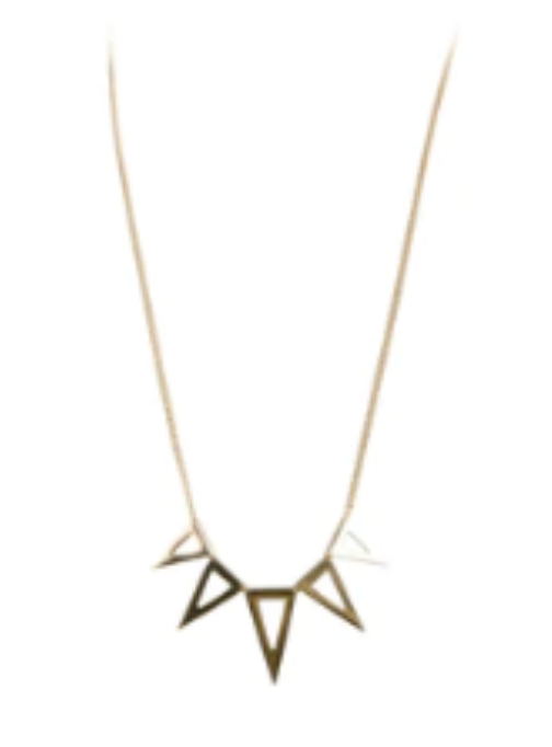 Triangle necklace deals pendant