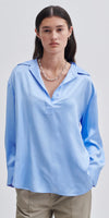 Second Female V-Neck Blouse in Light Blue