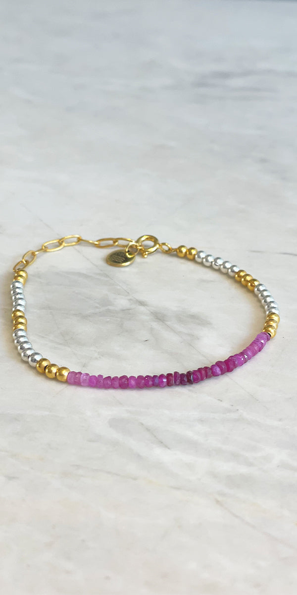 MU Jewels Sapphire Friendship Bracelet