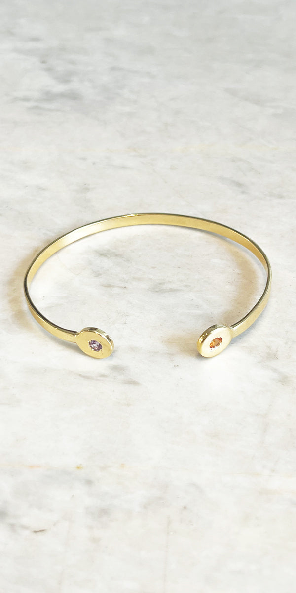 MU JEWELS RAHU AND KETU GOLD BANGLE