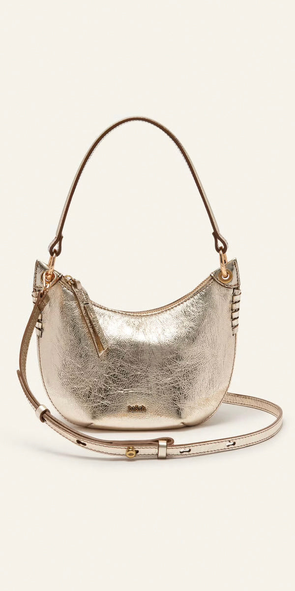 ba&sh Swing Metallic Bag in Light Gold