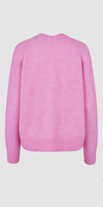 Second Female Mohair Knit Cardigan in Pink