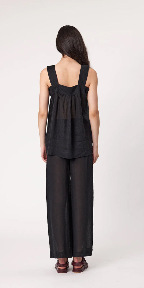 Remain Dillon Linen Pants in Black