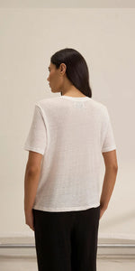 VELVET BY CLEO WADE LINEN HERITAGE TEE