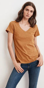 Velvet Lilith V-Neck Cotton T-Shirt