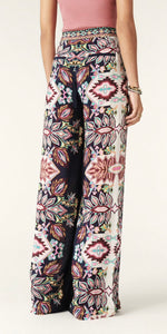 ba&sh Lilou Printed Wide Leg Trousers