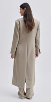 Second Female Long Blazer Coat in Roasted Cashew