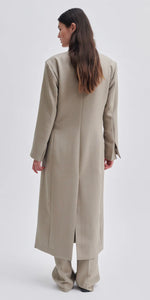 Second Female Long Blazer Coat in Roasted Cashew