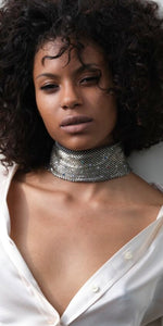 Laura B Plumetis Choker