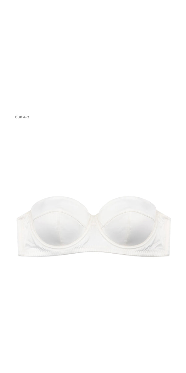 Love Stories Spring Satin Bra in Off White