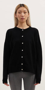 Remain Tali Merino Cardigan in Black