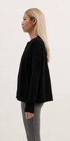 Remain Tali Merino Cardigan in Black