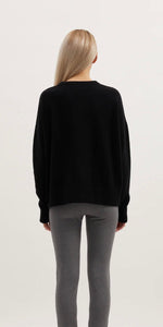 Remain Tali Merino Cardigan in Black