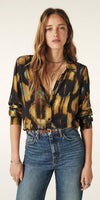 ba&sh Teya Printed Collared Shirt