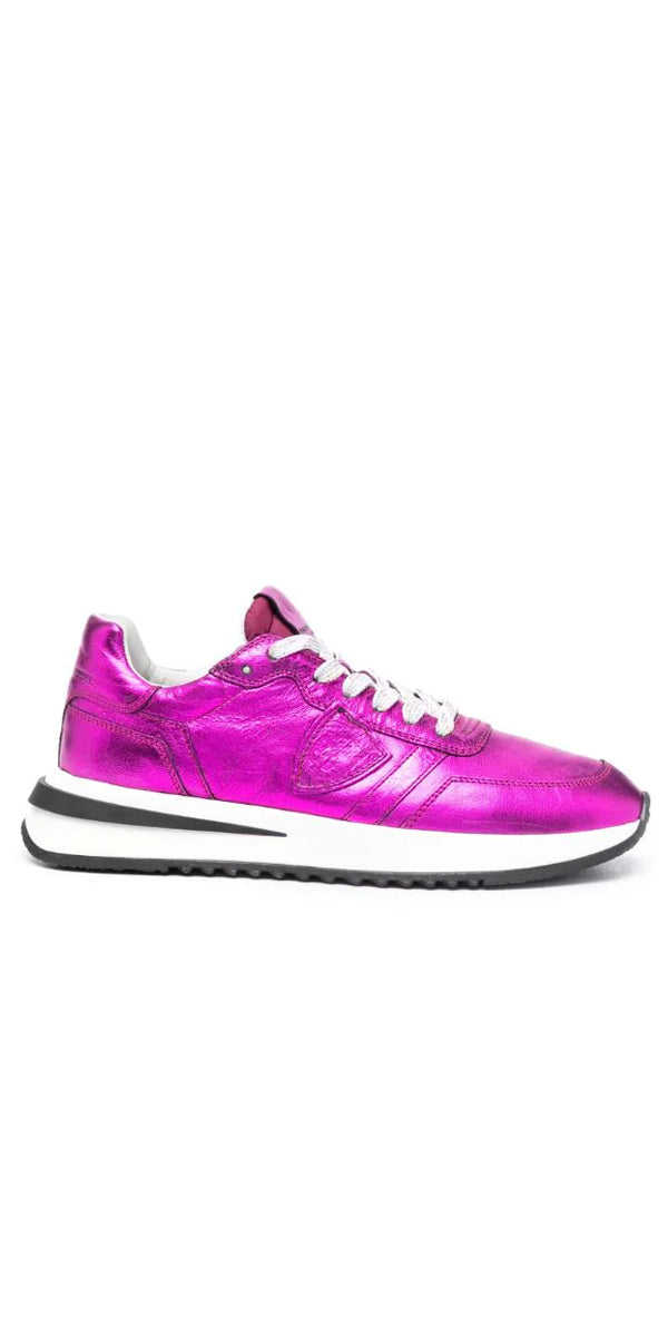 Philippe Model Tropez 2.1 Sneakers in Metallic Magenta